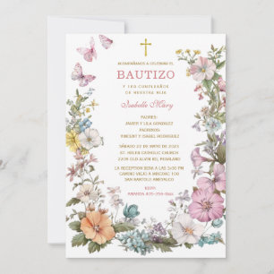 Bautizo Y Primer Añito de nuestro hija Invitation