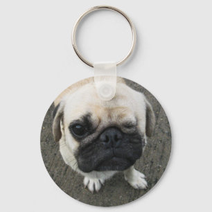 Bauwk ... Pug Dog ... かわいい 子犬 Keychain
