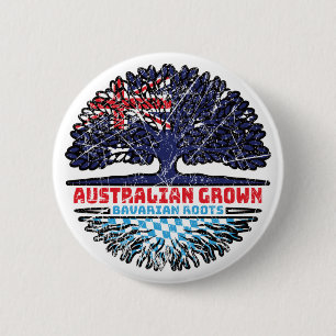 Bavaria Bavarian Australian Australia Tree Roots 2 Inch Round Button