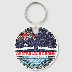 Bavaria Bavarian Australian Australia Tree Roots Keychain
