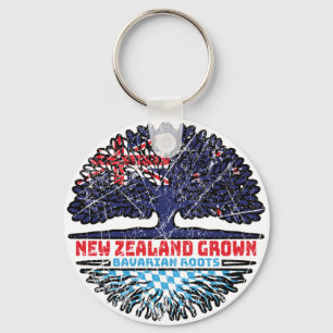 Bavaria Bavarian New Zealander New Zealand Tree Keychain