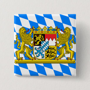Bavaria Coat of arms 2 Inch Square Button