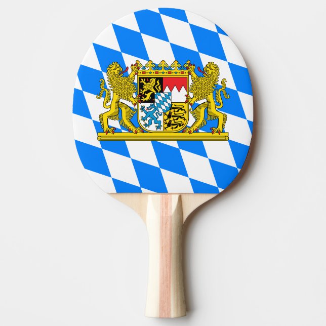 Bavaria Coat of arms Ping Pong Paddle (Front)