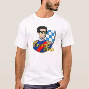 Bavaria First König Ludwig II mit Brille T-Shirt