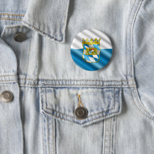 Bavaria flag 2 inch round button