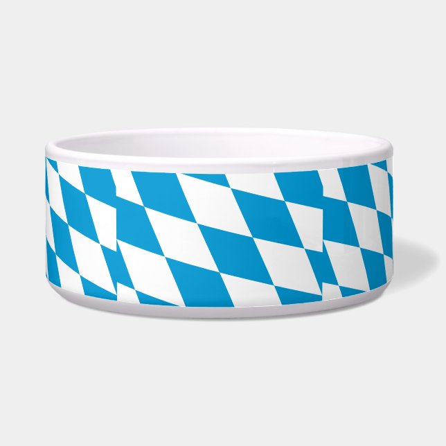 Bavaria, Germany Flag Pet Bowl (Front)