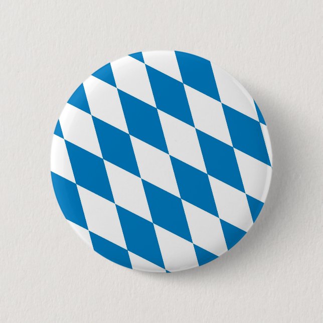 bavaria germany land flag 2 inch round button (Front)