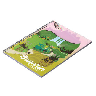 Bavaria Germany landscape travel print Notebook