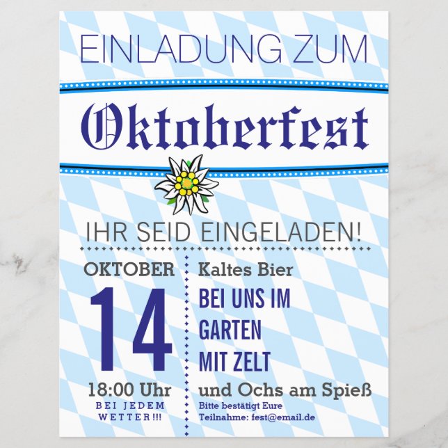 Bavaria Invitations Flyer (Front)