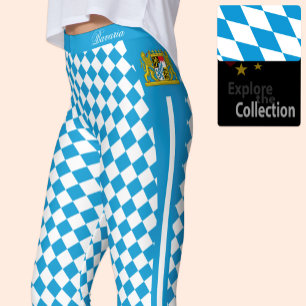 Bavaria leggings, premium fashion, Bavarian Flag Leggings