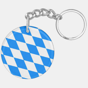 Bavaria lozenges flag keychain