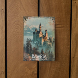 Bavaria Neuschwanstein Castle Vintage  Postcard