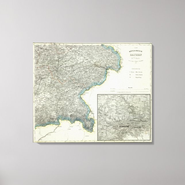 Bavaria, Passau Canvas Print (Front)