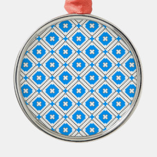 Bavaria Pattern Metal Ornament