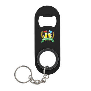 Bavarian and German flag Keychain Bottle Opener