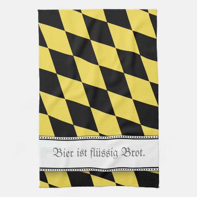Bavarian Beer is great Kitchen Towel (Vertical)
