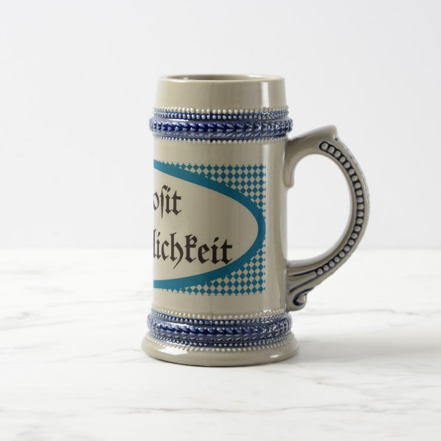 Bavarian beer toast Cozy Prosit Stein (Right)