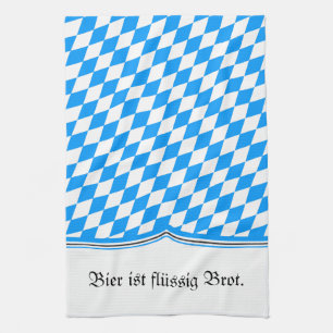 Bavarian Blue White Kitchen Towel