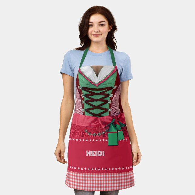 Bavarian Dirndl w/out your Name Apron (Worn)