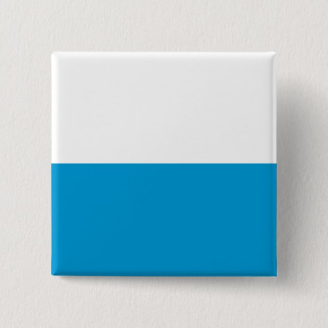 Bavarian Flag 2 Inch Square Button (Front)