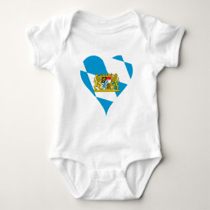 Bavarian flag baby bodysuit