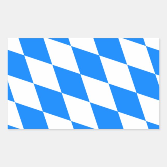 Bavarian Flag - Bayerische Flagge Sticker (Front)