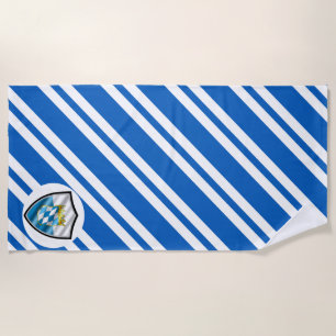 Bavarian flag beach towel