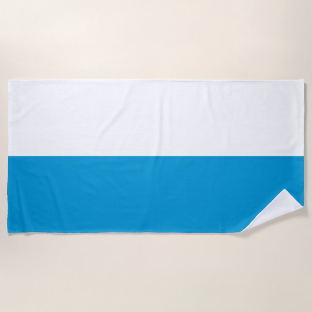 Bavarian Flag Beach Towel (Front)