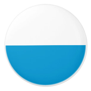 Bavarian Flag Ceramic Knob