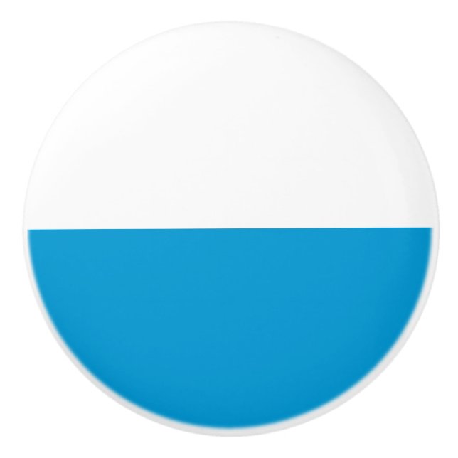 Bavarian Flag Ceramic Knob (Front)