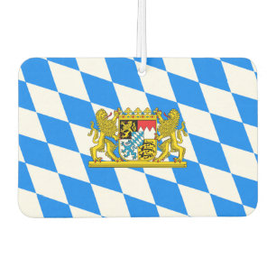 Bavarian flag-coat of arms air freshener