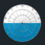 Bavarian Flag Dartboard<br><div class="desc">This design features the flag of Bavaria, which is a landlocked state of Germany, occupying its southeastern corner. Bavaria is the largest German state by land area. Bavaria's main cities are Munich (its capital and largest city), Nuremberg, Augsburg, Regensburg, Würzburg, Ingolstadt, Fürth and Erlangen. Bavarians have traditionally been proud of...</div>