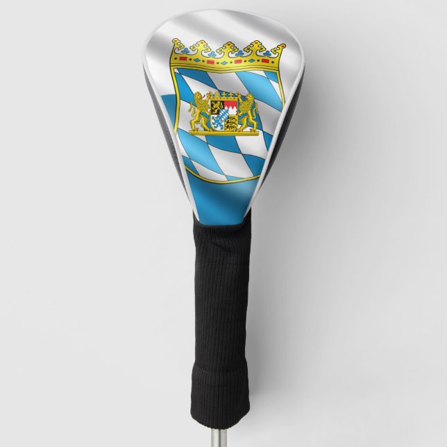 Bavarian flag golf head cover (Front)