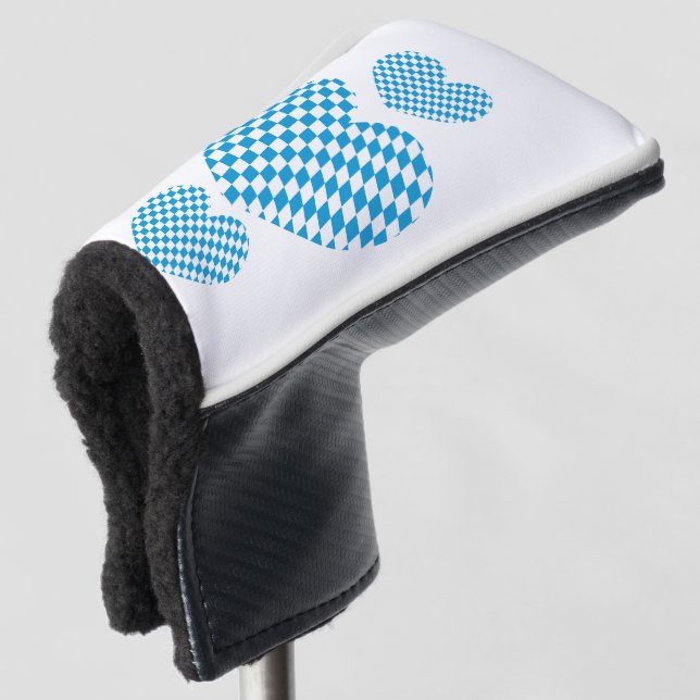 Bavarian Flag | Oktoberfest Golf Head Cover (3/4 Front)