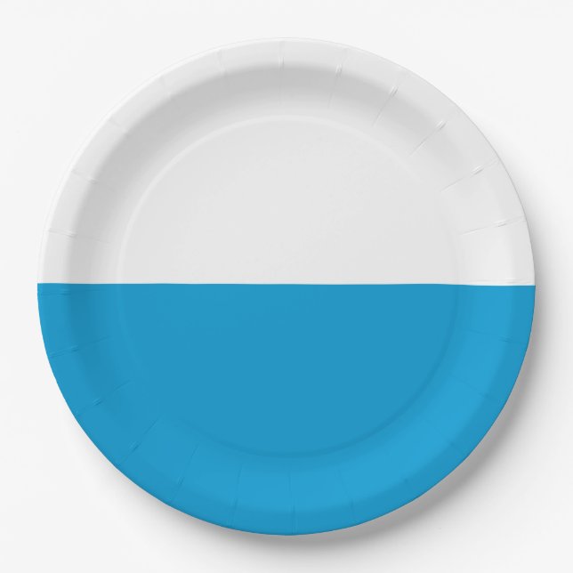 Bavarian Flag Paper Plate (Front)