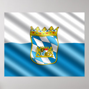 Bavarian flag poster