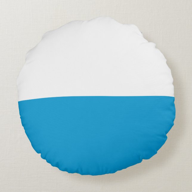 Bavarian Flag Round Pillow (Back)
