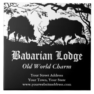 Bavarian Hunter Wild Boar German Custom Trivet