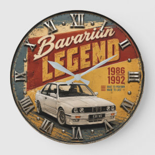Bavarian Legend Classic Sports Sedan Large Clock