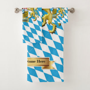 Bavarian Personalized Guest Gift Towel Set
