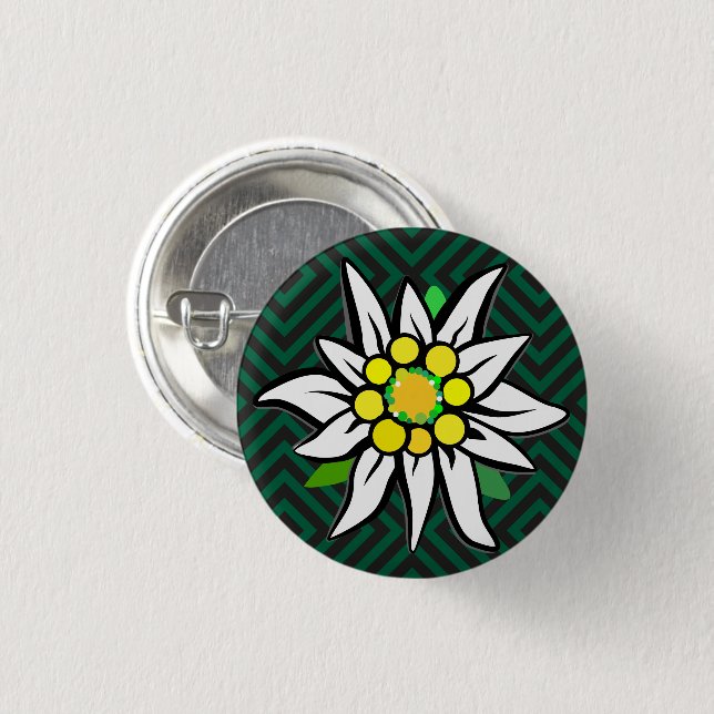 Bavarian Rautn Monogramed 1 Inch Round Button (Front & Back)