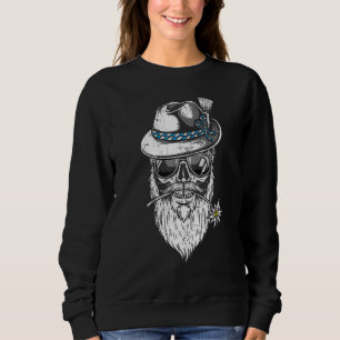 Bavarian Skull Bavarian Bua Boarischer Lausbua Cos Sweatshirt