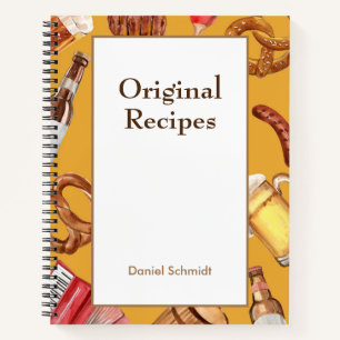 Bavarian Theme Recipe Book