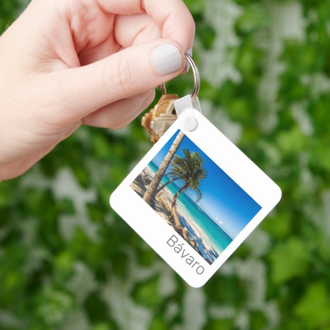 Bavaro Beach Caribbean Dominican Republic Souvenir Keychain (Hand)