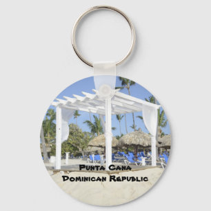 Bavaro Beach on the island of Punta Cana Keychain