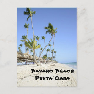 Bavaro Beach on the island of Punta Cana Postcard