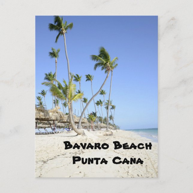 Bavaro Beach on the island of Punta Cana Postcard (Front)