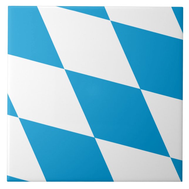 Bavière, Allemagne Carreaux Drapeau (Devant)
