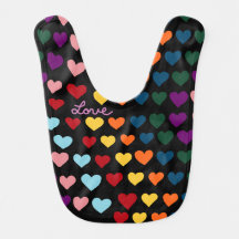 Amour avec arc-en-ciel de cœurs