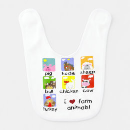 Bavoir Animaux de ferme